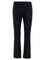 Pantaloni tuta neri con cuciture logo