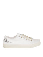 Sneaker Tabi bianche con suola a cassetta