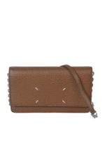 Portafoglio con tracolla marrone