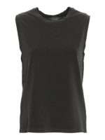 Top in cotone effetto slavato