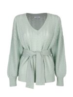 Maglia scollo a V verde