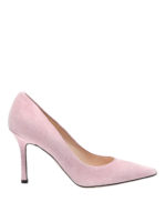 Decollete rosa in pelle scamosciata