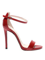 Sandali rossi in vernice Glass