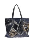 Snake Embellished Wingman Tote