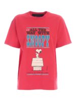 T-shirt All The Way With Snoopy rossa