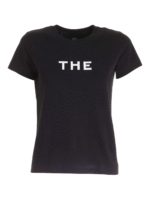 T-shirt nera con ricamo