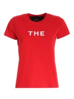 T-shirt rossa con ricamo
