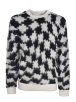 Maglione Cross Pdp bianco e nero