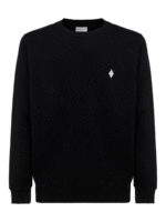 Felpa nera in cotone