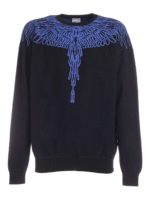 Felpa Pictorial Wings Knit Boxy nero