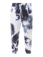 Pantaloni della tuta in cotone tie-dye