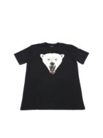 T-shirt nera con stampa Bear
