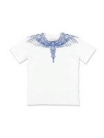 T-shirt Wings bianca e blu