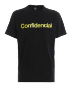T-shirt in jersey con stampa Confidencial