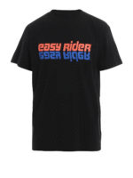 T-shirt nera con stampa Easy Rider