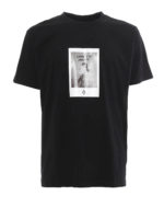 T-shirt nera Rose Square