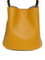 Borsa secchiello Pannier ocra in pelle