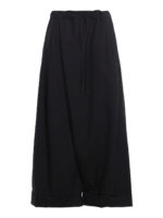 Pantaloni crop in fresco di lana