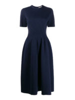 Abito midi in misto cotone