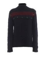 Maglione a collo alto in pura lana