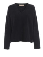 Maglione in misto lana con scollo a V