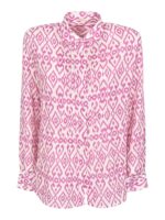 Camicia Dea stampa rosa e bianca