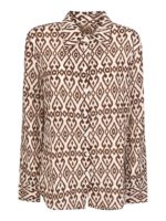 Camicia Mias stampata color Mocha