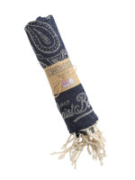 Telo mare con stampa bandana jacquard