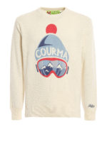 Pullover Heron in misto lana con stampa