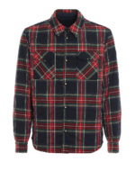 Giacca reversibile Chalet tartan e blu