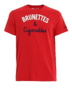 T-shirt Brunettes  cigarettes in cotone