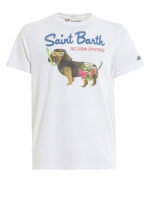T-shirt Saint Barth scuba diving in cotone
