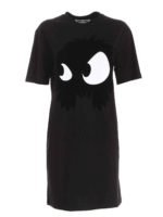 Abito nero con stampa Mad Chester Slouchy