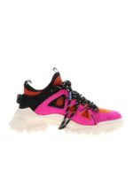 Sneakers Orbyt Mid fucsia e arancioni