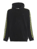 Felpa nera con bande logo