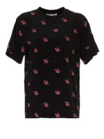 T-shirt in jersey con stampa logo Swallow