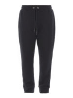 Joggers in cotone con logo ricamato dietro
