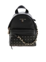 Zaino Slater nero con borchie dorate