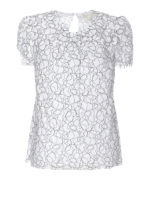 Blusa in pizzo floreale