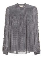 Blusa in crepe con motivo floreale