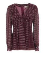 Blusa con motivo geometrico