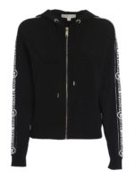 Cardigan in misto viscosa con cerniera