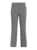 Pantaloni bootcut crop fantasia