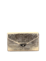 Clutch Grace media in pelle metallizzata