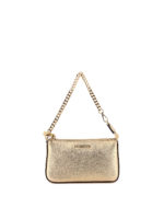 Clutch Jet Set media in pelle a grana