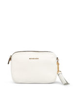 Tracolla Ginny media in pelle bianca