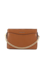 Borsa Jet Set grande in pelle marrone