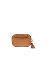 Borsa color cuoio con charm nappa