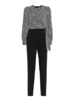 Tuta bicolore con fiocco