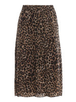 Gonna in georgette leopardata